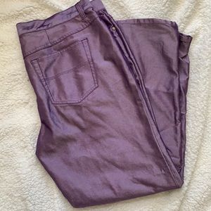 NWT Venezia Jeans Purple Shiny Size 18
